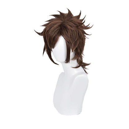 Anime JoJo's Bizarre Adventure Battle Tendency Joseph Joestar Short Brown Cosplay Wigs