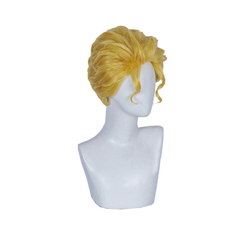 Anime JoJo's Bizarre Adventure Diamond is Unbreakable Yoshikage Kira Short Blond Cosplay Wigs