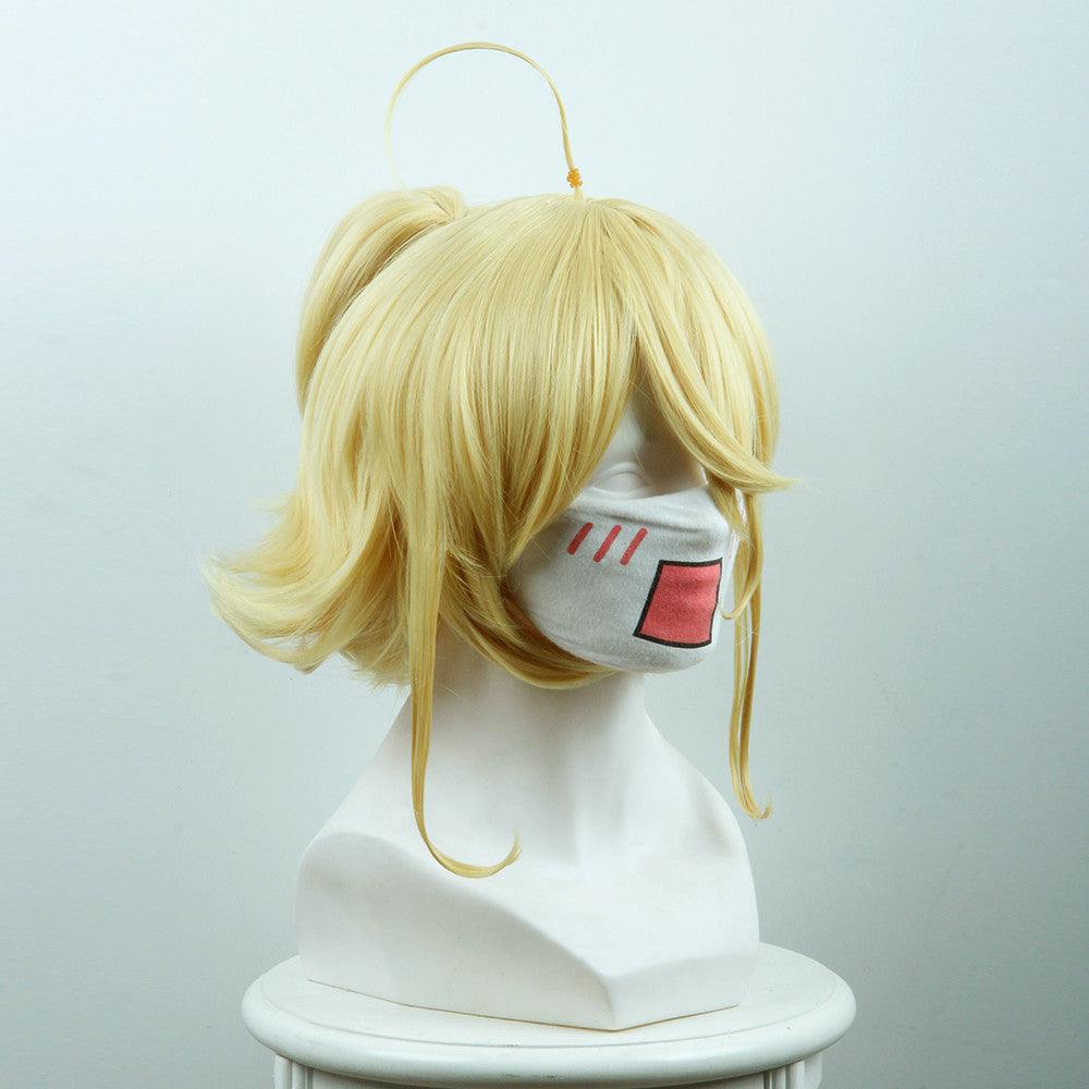 Tan Ya Senki / Girl Wars Tanya Von Degurechaff Short Yellow Anime Cosplay Wigs