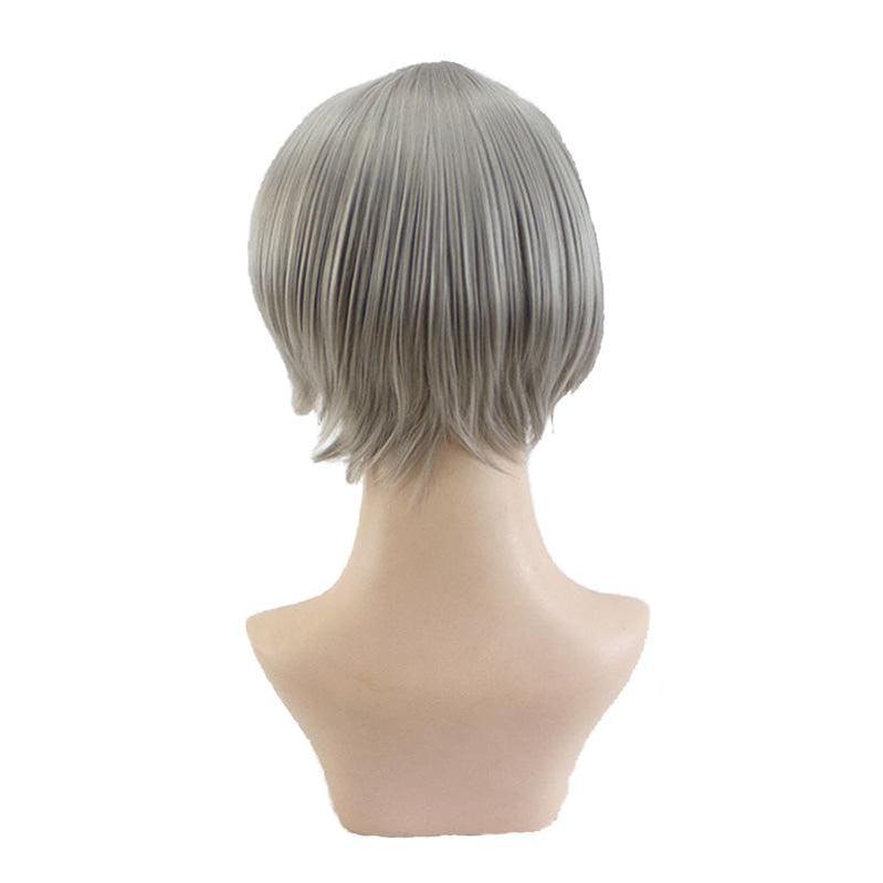 Anime Haikyuu Sugawara Koushi Short Gray Cosplay Wigs